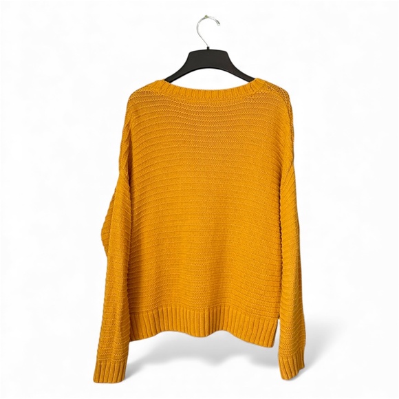 Divided Knit Sweater Mustard Yellow Size M - Picture 2 of 9